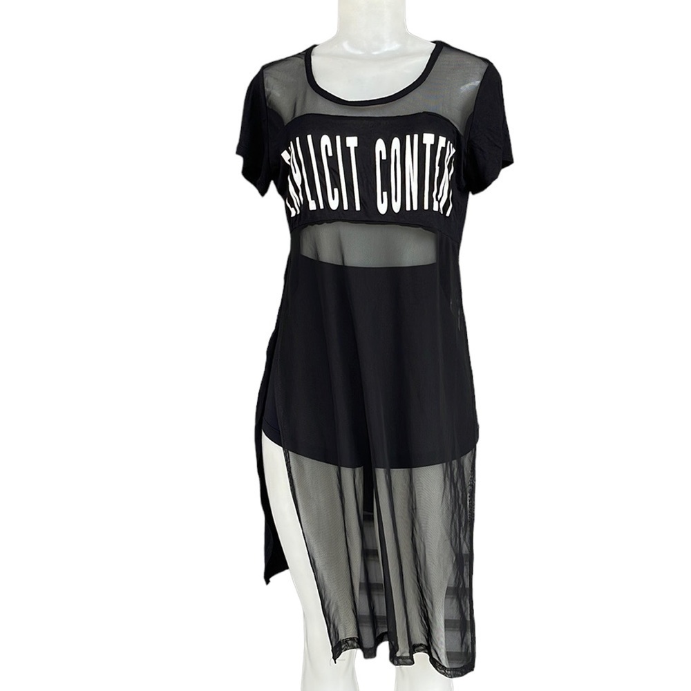 Myth Sheer Black Top Size XL